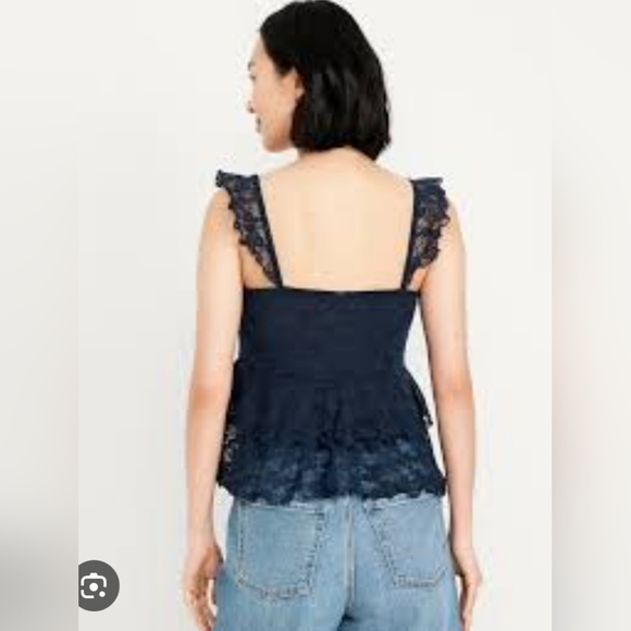 Beautiful Blue Boho Lace Tank - 3X - NWT - Picture 2 of 8